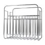 Magazine rack 34x20,5xH33cm chrome Album