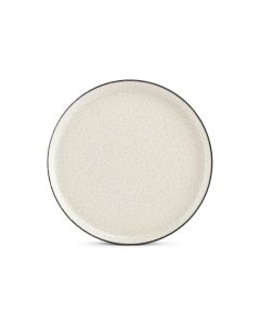 Plat bord 27cm wit Gravel