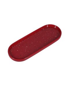 Plat à servir 28,5x10cm burgundy Fika