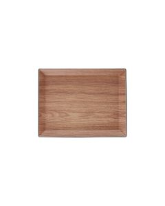 Plateau 30x23,5xH2cm brun Buffet