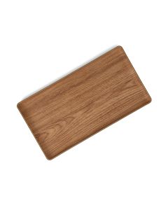 Plateau 32,5x18,5cm brun Buffet