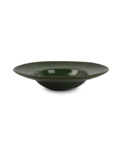 Diep bord 28/16xH6cm green Munduk