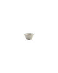 Kom 8xH4cm conisch grey Line