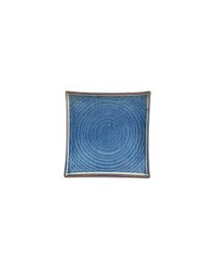 Plat bord 27x27cm blue Line