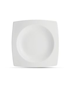 Diep bord 27/21xH4cm wit Squito