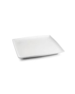 Assiette plate 23x23cm blanc Squito