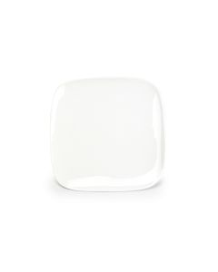 Plat bord 22x22cm wit Match