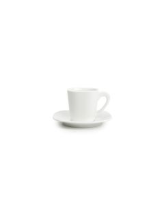 Mokkakop 8cl en schotel wit Match