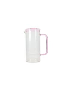 Karaf 120cl met deksel roze Cruse