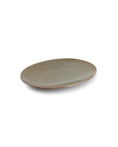Plat bord 24x17cm groen Cirro
