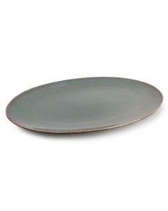 Plat bord 36x25,5cm groen Cirro