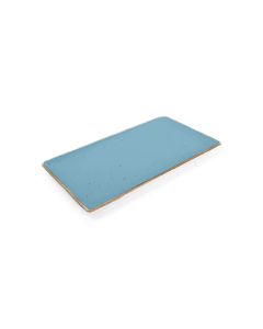 Plat bord 24x13cm blauw Collect