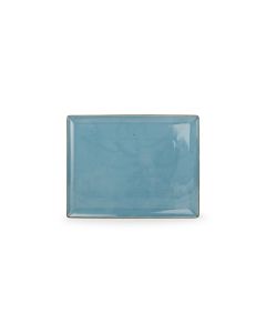 Plat bord 31x24cm blauw Collect
