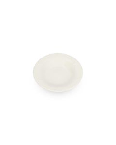 Diep bord 23,5/14xH4cm ivoor Retro