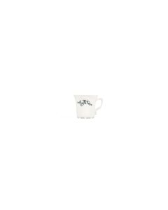 Mokkakop 11cl black flower Retro