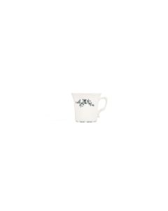 Cup 20cl black flower Retro