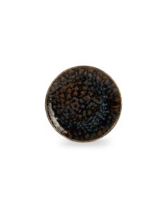 Plat bord 20,5cm bruin/blauw Resto