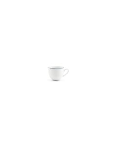 Mokkakop 10cl blue rim Basic White
