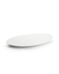 Assiette plate 36x24,5cm white Perla