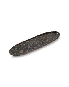 Serveerschaal 33,5x9cm gold flaked Nobile
