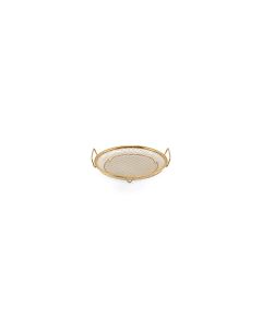 Draadmand 20xH3cm goud Serve