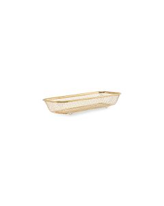 Draadmand 31x13xH5,5cm goud Serve