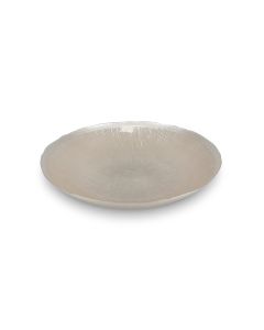 Sierschaal 40xH6,5cm glas pearl Cosmo