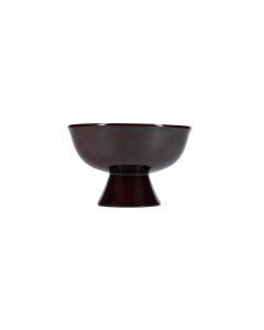 Serving dish 21xH13,5cm footed dark maroon Manon