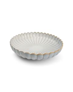 Diep bord 24xH5cm nuance white Lotus