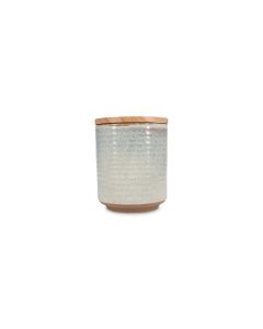 Voorraadpot 12,5xH15,5cm beige Cameo