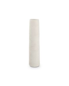 Vase 10xH40cm blanc Cone