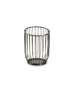 Draadmand 12xH16cm goud/zwart Loft