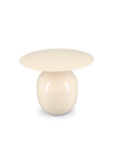 Bijzettafel 50xH40cm metaal ivory Mio