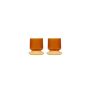 Glas 22cl sunset amber Marlo - 2er-Set