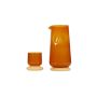 Karaffe 140cl mit Trinkglas sunset amber Marlo