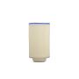 Vase 12xH21,5cm cream white Milo