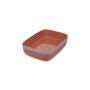 Ovenschaal 29,5x22,5xH7cm oranje/paars Duo