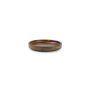 Plate 13,5xH2cm dark brown Escura