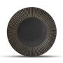 Teller flach 27,5cm gestreift silver Brass