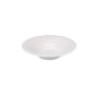 Deep plate 26/10xH5,5cm striped white Brass