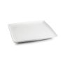 Plat bord 26x26cm wit Squito