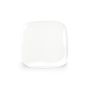 Plat bord 22x22cm wit Match