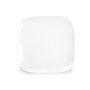 Plat bord 26x26cm wit Match