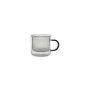 Mug 27cl double wall grey Liv - Set of 2
