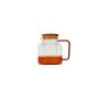 Theepot 95cl met glazen filter amber Liv