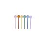 Tea spoon glass Multi colour Tilly - Set of 6