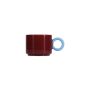 Becher 28cl burgundy pink/light blue Lou