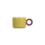 Chope 28cl mustard yellow/burgundy pink Lou