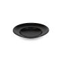 Teller tief 25,5/16,5xH5cm schwarz Ovio