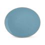 Assiette plate 30,5x26cm bleu Collect